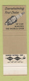 Matchbook Cover - Champion Spark Plugs auto parts SAMPLE