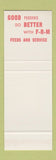 Matchbook Cover FRM Feeds Flint River Mills Tallahassee FL Bainbridge GA SAMPLE