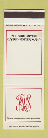 Matchbook Cover - J&W Seligman Investments SAMPLE