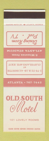 Matchbook Cover - Old South Motel Atlanta GA  SAMPLE