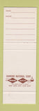 Matchbook Cover - Bank? Washington DC SAMPLE