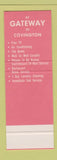 Matchbook Cover - Gateway Motel Covington  KY SAMPLE