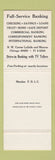 Matchbook Cover - The Northern Trust Company Chicago IL bank SAMPLE