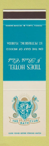 Matchbook Cover - Tides Hotel Bath Club St Petersburg FL SAMPLE