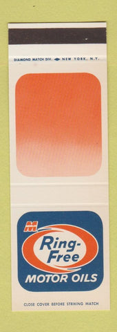 Matchbook Cover - Ring Free Motor Oils Macmillan SAMPLE