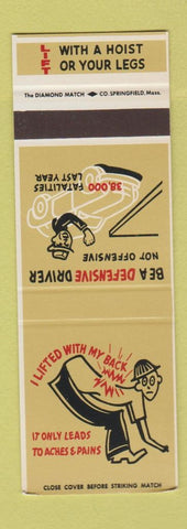 Matchbook Cover - Safety Lift With Legs SAMPLE