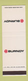 Matchbook Cover - Burndy Products? SAMPLE
