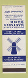 Matchbook Cover - Poughkeepsie Savings Bank NY  SAMPLE