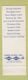 Matchbook Cover - Poughkeepsie Savings Bank NY  SAMPLE