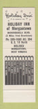 Matchbook Cover - Holiday Inn Morgantown WV  SAMPLE