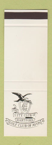 Matchbook Cover - City Club of Hartford CT Golf Club of Avon  SAMPLE