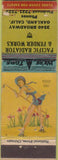 Matchbook Cover - Pacific Raditor Oakland CA pinup WORN