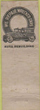 Matchbook Cover - Pacific Raditor Oakland CA pinup WORN