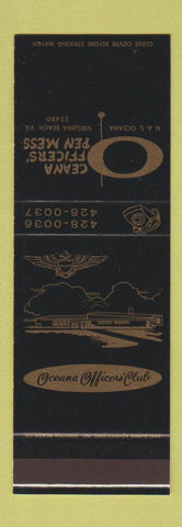 Matchbook Cover - Oceana Officers' Open Mess Virginia Beach VA SAMPLE
