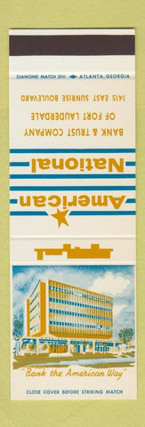Matchbook Cover - American National Bank and Trust Fort Lauderdale FL SAMPLE