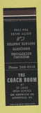 Matchbook Cover - The Coach Room Louisville KY Restaurant SAMPLE