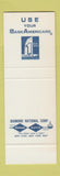 Matchbook Cover - 1st National Bank Lincoln NE SAMPLE