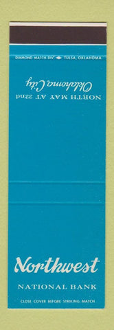 Matchbook Cover - NW National Bank Oklahoma City OK SAMPLE