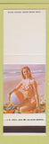 Matchbook Cover - Diamond Pinup girl on beach BLANK SAMPLE