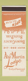 Matchbook Cover - Abe Martin Lodge Nashville IN Brown County State Park  SAMPLE