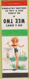 Matchbook Cover - Wee Two Oakland CA pinup