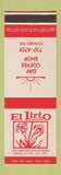 Matchbook Cover - El Lirio Juncos Puerto Rico Gurabo SAMPLE