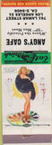 Matchbook Cover - Angy's Cafe Los Angeles CA pinup