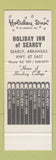 Matchbook Cover - Holiday Inn Searcy AR hotel SAMPLE