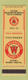 Matchbook Cover - Woodward Steel Albany NY SAMPLE