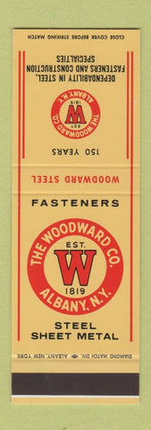 Matchbook Cover - Woodward Steel Albany NY SAMPLE