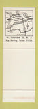 Matchbook Cover - Ramada Inn Big Spring TX SAMPLE
