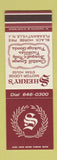 Matchbook Cover - Sherry's Motor Lodge Pleasantville NJ WEAR SAMPLE