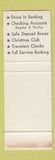 Matchbook Cover - Springfield Commercial Bank Springfield FL SAMPLE