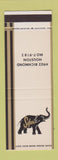 Matchbook Cover - Safari Houston TX SAMPLE