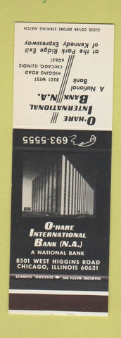 Matchbook Cover - Chicago IL O'Hare International Bank SAMPLE