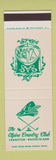 Matchbook Cover - The Alpine Country Club Cranston RI SAMPLE