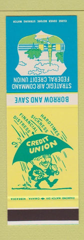 Matchbook Cover - Strategic Air Command Credit Union military SAC SAMPLE