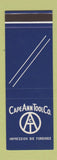 Matchbook Cover - Cape Ann Tool Pigeon Cove MA WEAR SAMPLE