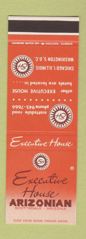 Matchbook Cover - Executive House Arizonian Scottsdale AZ Chicago SAMPLE