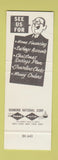 Matchbook Cover - Nebraska State Bank South Sioux City NE SAMPLE