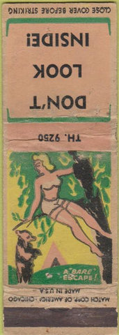 Matchbook Cover - Miller's Garage Los Angeles CA pinup girlie