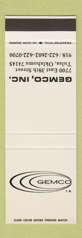 Matchbook Cover - Gemco Tulsa OK Flying Training SAMPLE