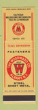 Matchbook Cover - Woodward Steel Fasteners Sheet Metal Albany NY SAMPLE