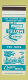 Matchbook Cover - Criner's Motel West Memphis AR   SAMPLE