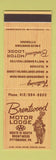 Matchbook Cover - Brentwood Motor Lodge Pittsburgh PA SAMPLE