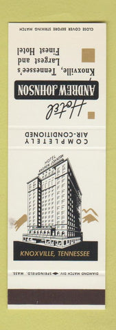 Matchbook Cover - Hotel Andrew Johnson Knoxville  TN SAMPLE