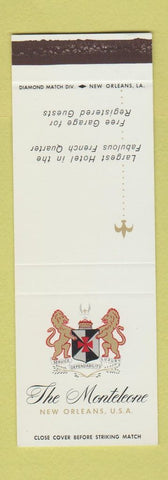 Matchbook Cover - Monteleone Hotel New Orleans LA WEAR SAMPLE