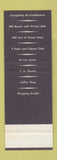 Matchbook Cover - Casablanca Hotel Miami Beach FL SAMPLE