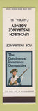 Matchbook Cover - Continental Insurance Upchurch Cahokia IL SAMPLE