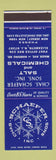 Matchbook Cover - Chas Schaefer Sons Salt Chemical Elizabeth NJ SAMPLE
